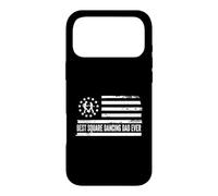 Carcasa para iPhone 17 Pro MAX Cuadrado Dancing Country Music Bandera Estadounidense Patriótica
