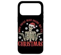 Carcasa para iPhone 17 Pro MAX Cuando estás Muerto Dentro Pero es Esqueleto de Navidad