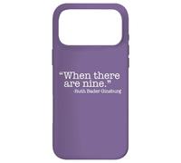Carcasa para iPhone 17 Pro MAX Cuando Hay Nueve Ruth Bader Ginsburg Quote Meme