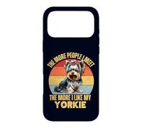 Carcasa para iPhone 17 Pro MAX Cuanta más Gente conozco, más Amo a mi dueño de Perro Yorkie