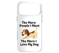 Carcasa para iPhone 17 Pro MAX Cuanta más Gente conozco, más Amo a mi Perro Lindo Eslogan