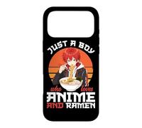 Carcasa para iPhone 17 Pro MAX Cuenco de Fideos japoneses Just A Boy Who Loves Anime y Ramen