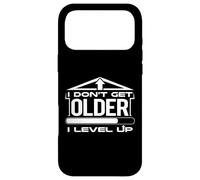 Carcasa para iPhone 17 Pro MAX Cumpleaños Humor Don't Get Older Level Up Gamer Cumpleaños