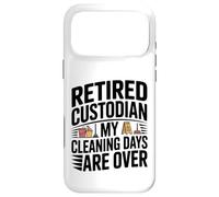 Carcasa para iPhone 17 Pro MAX Custodio Jubilado Mis días de Limpieza han Terminado el Humor