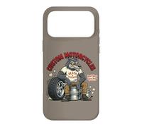Carcasa para iPhone 17 Pro MAX Custom Motorcycles Lowbrow Wolf Rockabilly 1950s Biker