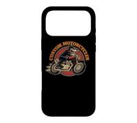 Carcasa para iPhone 17 Pro MAX Custom Motorcycles Retro Biker Lowbrow Wolf Rockabilly 50s