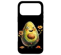 Carcasa para iPhone 17 Pro MAX Cute Avocado Graphic For Vegan Women and Girls Happy Face