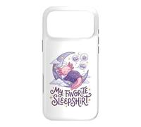 Carcasa para iPhone 17 Pro MAX Cute Axolotl My Favorite Sleepshirt Kawaii Teen Pajama