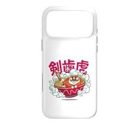 Carcasa para iPhone 17 Pro MAX Cute Chubby Tiger Ramen Noodle Bowl Japanese Foodie Lover