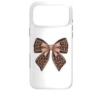 Carcasa para iPhone 17 Pro MAX Cute Coquette Leopard Bow Design for Fashion Lovers