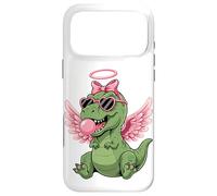 Carcasa para iPhone 17 Pro MAX Cute Dinosaur Angel Valentine's Day Gum Love