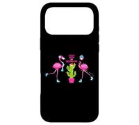 Carcasa para iPhone 17 Pro MAX Cute Flamingo Around Christmas Tree Lights Graphic Designs