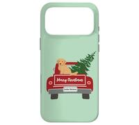 Carcasa para iPhone 17 Pro MAX Cute Golden Retriever Christmas Car Puppy Dog Pet