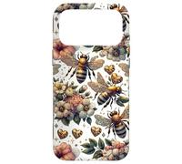 Carcasa para iPhone 17 Pro MAX Cute Heart and Flower Pattern For Women with Honey Bees