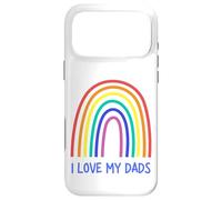 Carcasa para iPhone 17 Pro MAX Cute I Love My Daddies Rainbow Family Two Fathers 2 Daddies