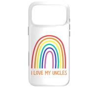 Carcasa para iPhone 17 Pro MAX Cute I Love My Uncles Rainbow Family Gay Uncle
