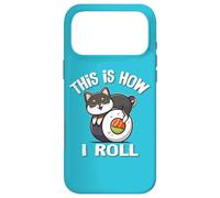 Carcasa para iPhone 17 Pro MAX Cute Japanese Kawaii Sushi This Is How I Roll Shiba Inu