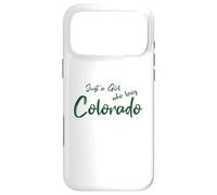 Carcasa para iPhone 17 Pro MAX Cute Just a Girl Who Loves Colorado