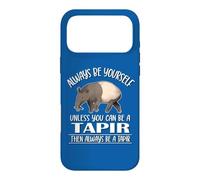 Carcasa para iPhone 17 Pro MAX Cute Mens Womens Kids Always Be Yourself Tapir Lover