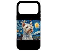 Carcasa para iPhone 17 Pro MAX Cute Mens Womens Kids Art Starry Nights Westie Dog Lover