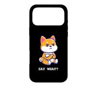 Carcasa para iPhone 17 Pro MAX Cute Shiba Inu Say What Funny Dog Breed Attitude Meme Design