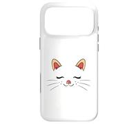 Carcasa para iPhone 17 Pro MAX Cute Sleepy Cat Face Adorable Feline Kitty Lover