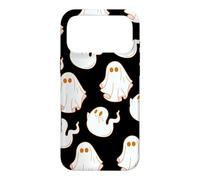 Carcasa para iPhone 17 Pro MAX Cute Spooky Ghost Pastel Goth Retro Groovy Halloween Black