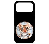 Carcasa para iPhone 17 Pro MAX Cute Tiger For Winter Lover Women with Baby Tiger Snowflake