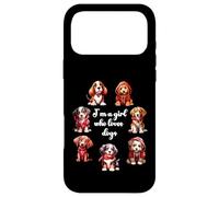 Carcasa para iPhone 17 Pro MAX Cute Valentines Day Puppy Love - Soy una Chica Que ama a los Perros