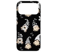 Carcasa para iPhone 17 Pro MAX Cute Winter Gnomes In Buffalo Plaid Black and White Pattern