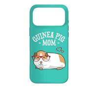 Carcasa para iPhone 17 Pro MAX Cute Womens Girls Red Glasses Guinea Pig Mom Lover