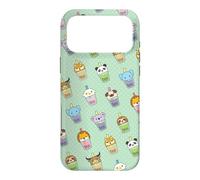 Carcasa para iPhone 17 Pro MAX Cute Womens Kids Girls Kawaii Bubble Boba Tea Animals