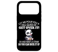 Carcasa para iPhone 17 Pro MAX Cute Womens Kids Kawaii Suck It Up Get Over It Panda Lover