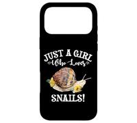 Carcasa para iPhone 17 Pro MAX Cute Womens Watercolor Funny Girl Who Loves Snails Lover