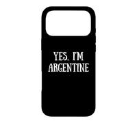 Carcasa para iPhone 17 Pro MAX Cute Yes, I'm Argentine Argentina Buenos Aires