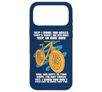 Carcasa para iPhone 17 Pro MAX Cycle Sport Yep I Rode 100 Miles Funny Sarcasm Cita Ciclista