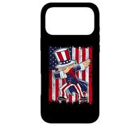 Carcasa para iPhone 17 Pro MAX Dabbing Uncle Sam America Flag Patriotic 4th of July