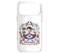 Carcasa para iPhone 17 Pro MAX Dabbing Vestido de Bandera de niña de Corea del Sur Mugunghwa Pride Heritage