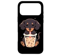 Carcasa para iPhone 17 Pro MAX Dachshund Boba Tea Bubble Tea Anime Kawaii Dog