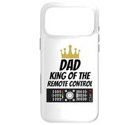 Carcasa para iPhone 17 Pro MAX Dad King of The Remote Control - Dad Joke - Lema Divertido