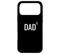 Carcasa para iPhone 17 Pro MAX Dad to The Power of 4 Mathematics Math Father of Four Kids