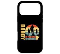 Carcasa para iPhone 17 Pro MAX Daddy of Two Girls superó en número D2 Squared Fathers Day