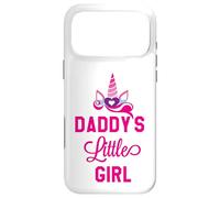 Carcasa para iPhone 17 Pro MAX Daddy'S Little Girl Sign Unicorn Birthday Daddys Little Girl
