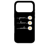 Carcasa para iPhone 17 Pro MAX Daisy Plant Peace Love Smile Common Daisy Flower