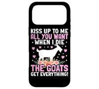 Carcasa para iPhone 17 Pro MAX Dame un Beso Todo lo Que Quieras Cuando muera, Las Cabras se lo Llevan Todo