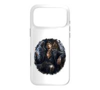 Carcasa para iPhone 17 Pro MAX Dark Fantasy FAE, alas, Caza, Romance, Cuero, Corte