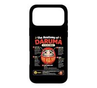 Carcasa para iPhone 17 Pro MAX Daruma Doll anatomía Japonesa Buena Suerte ilustración artística