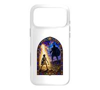 Carcasa para iPhone 17 Pro MAX David Y Goliat Catedral gótica Medieval Mosaico Escena artística