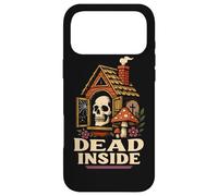 Carcasa para iPhone 17 Pro MAX Dead Inside Cabina gótica de Hongos con Calavera Cottagecore