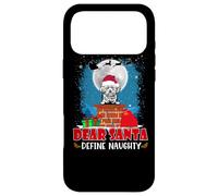 Carcasa para iPhone 17 Pro MAX Dear Santa Define Naughty Lhasa Apso Dog Funny Christmas